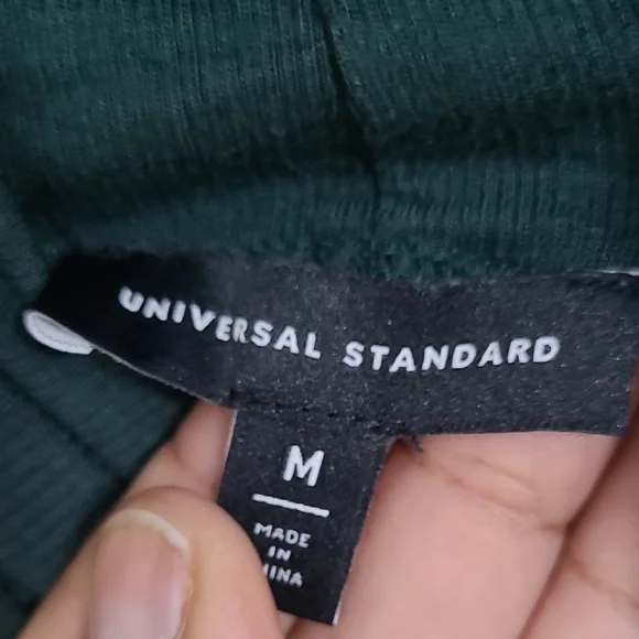 Universal Standard Deep Green Long Sleeve Dress W/FREE BELT - Picture 2 of 11